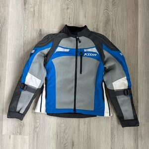 Klim Women's Blue and Gray Jacket Motorcycle Jacket - Size Medium